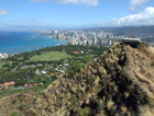 ダイヤモンドヘッド山頂からのワイキキ